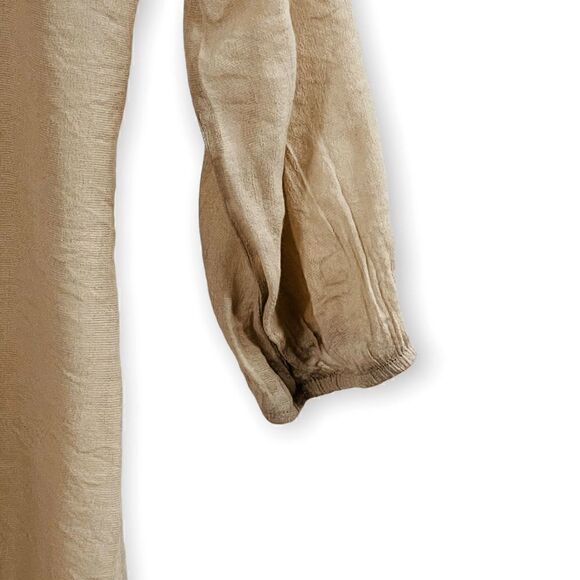 Full Tilt Boho Cottagecore Lace Peasant Blouse Beige Romantic Feminine XS - Picture 6 of 10